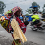 Democratic Republic of the Congo, just outside of Goma, North Kivu province, 26 January 2025

In the photo: displaced people leaving Kanyaruchinya IDP camp, running away from FARDC (Armed Forces of the Democratic Republic of the Congo / French: Forces armées de la république démocratique du Congo) and M23 (March 23 Movement) fighting.